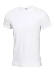 Crew-neck Short-sleeve Top in White, view 12