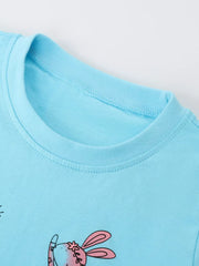 Children's Dancing Friends Graphic T-shirt, close-up detail