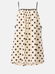Playful Polka Dot Mini Dress With Pockets