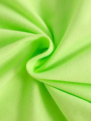Light Green cotton blend toddler crop top fabric detail.