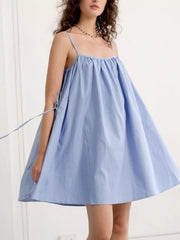 Playful Polka Dot Mini Dress With Pockets