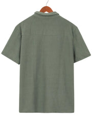 Men's Plus Size Short Sleeve Polo Shirt, fit detail