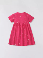 Embroidered Unicorn Pocketed Toddler Dress