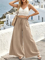 Relaxed Flow Pants With Drawstring Detail