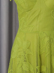 Sweetheart Neck Tie-strap Dress in White, alternate angle