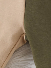 Children S Letter Round Neck Top And Pants in Apricot, model styling view