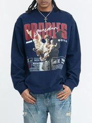 Men's Guardian Angel Graphic Long Sleeve T-shirt, front view