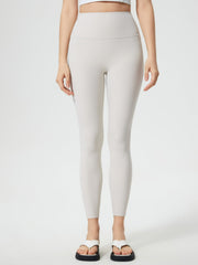 Gray sculpted contour leggings with pocket detail, full length.