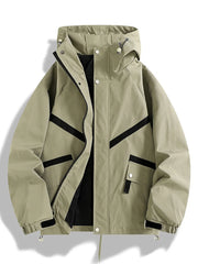 Oversized Hooded Zip-up Men's Coat