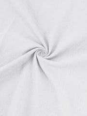 White cotton button-down shirt fabric detail