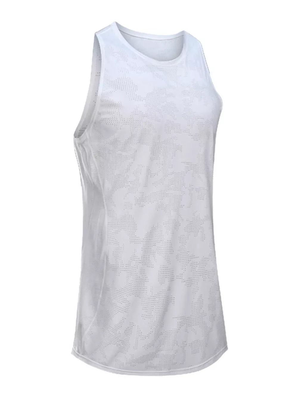 Men's Breathable Athletic Tank Top Plus Size, fabric detail