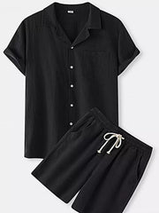 Casual Cotton Two-piece Set For Him