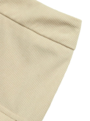 High Waist Pleated Midi Skirt in Khaki, view 12