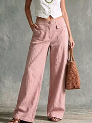 Elevated Wide Leg Pants With Pockets