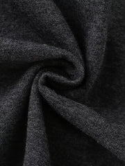 Dark grey cotton t-shirt fabric detail