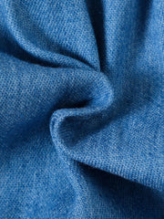 Blue denim fabric texture detail