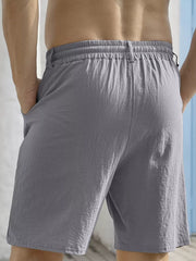 Men's Lightweight Drawstring Shorts Plus Size, alternate angle