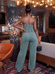 Effortless Drawstring Wide-leg Romper