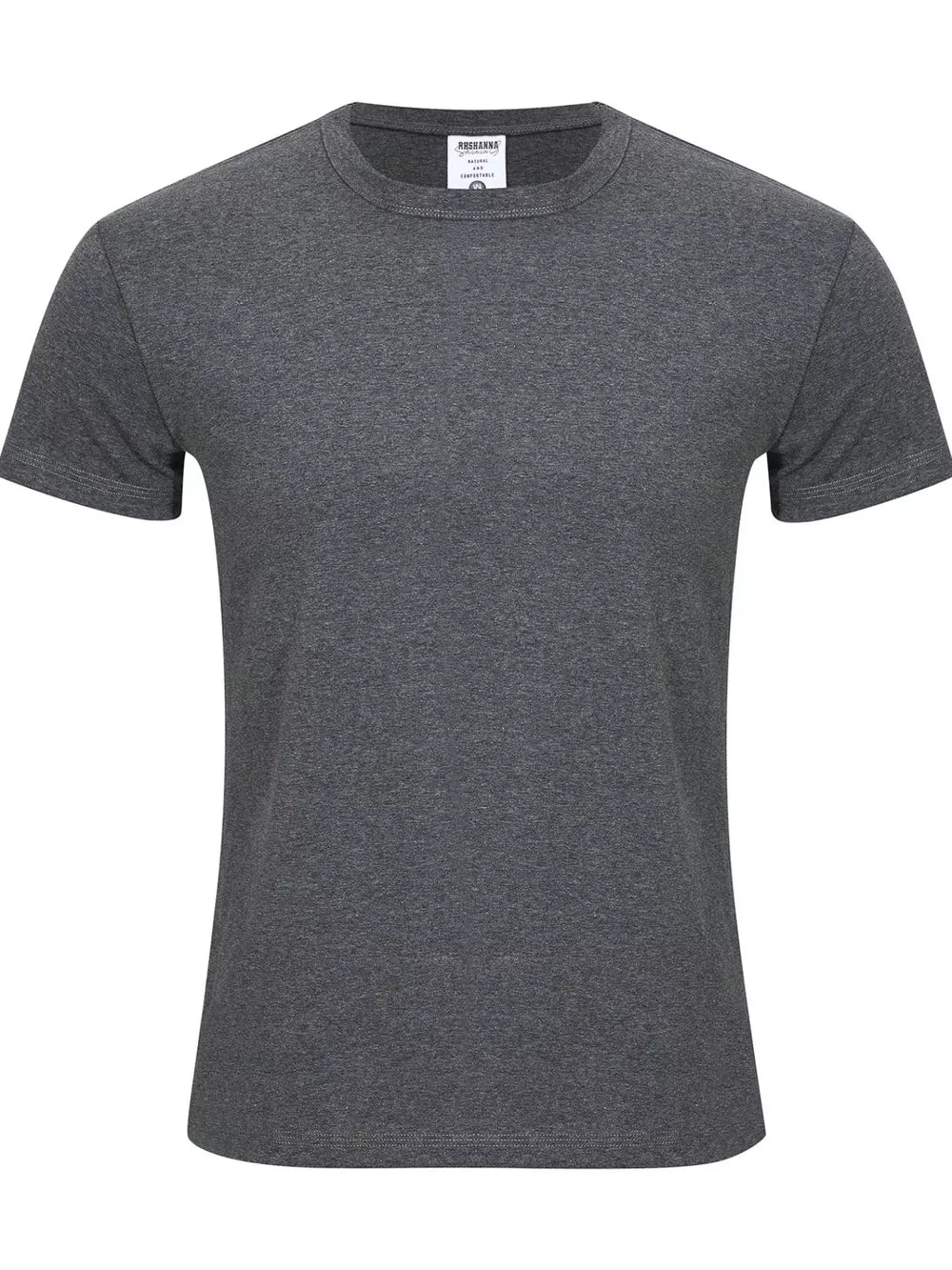 Crew-neck Short-sleeve Top in White, front view