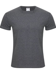 Crew-neck Short-sleeve Top in White, front view