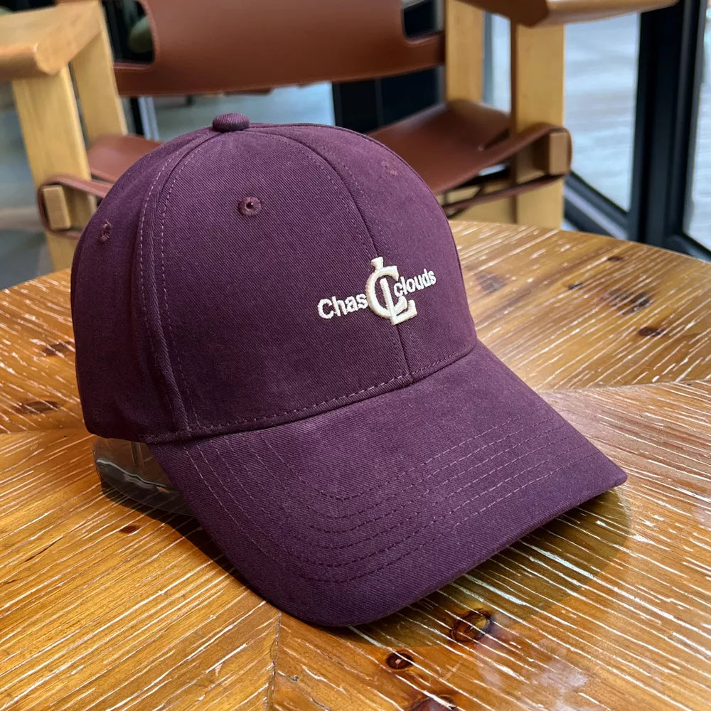Embroidered Cotton Baseball Cap With Charm