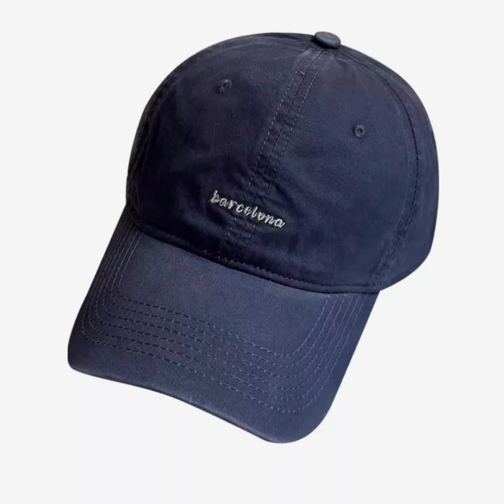 Barcelona Embroidered Cotton Baseball Cap