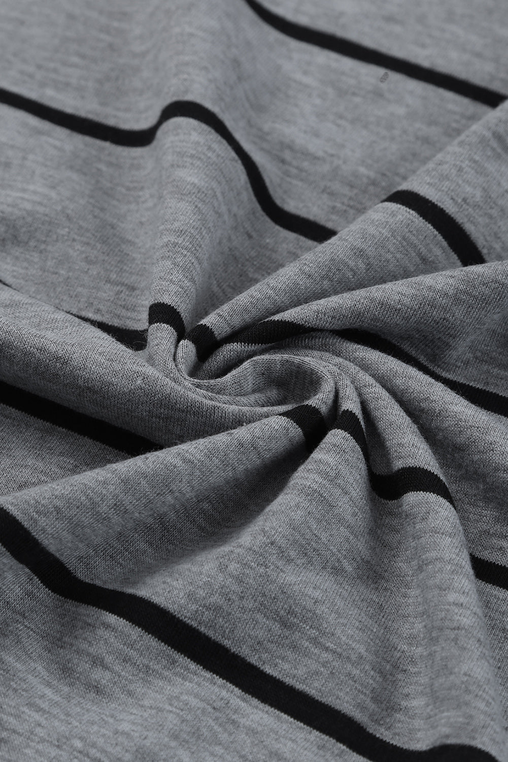 Charcoal striped maxi dress fabric detail