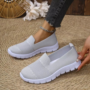 Round Toe Flats Slip-ons in Black, view 11