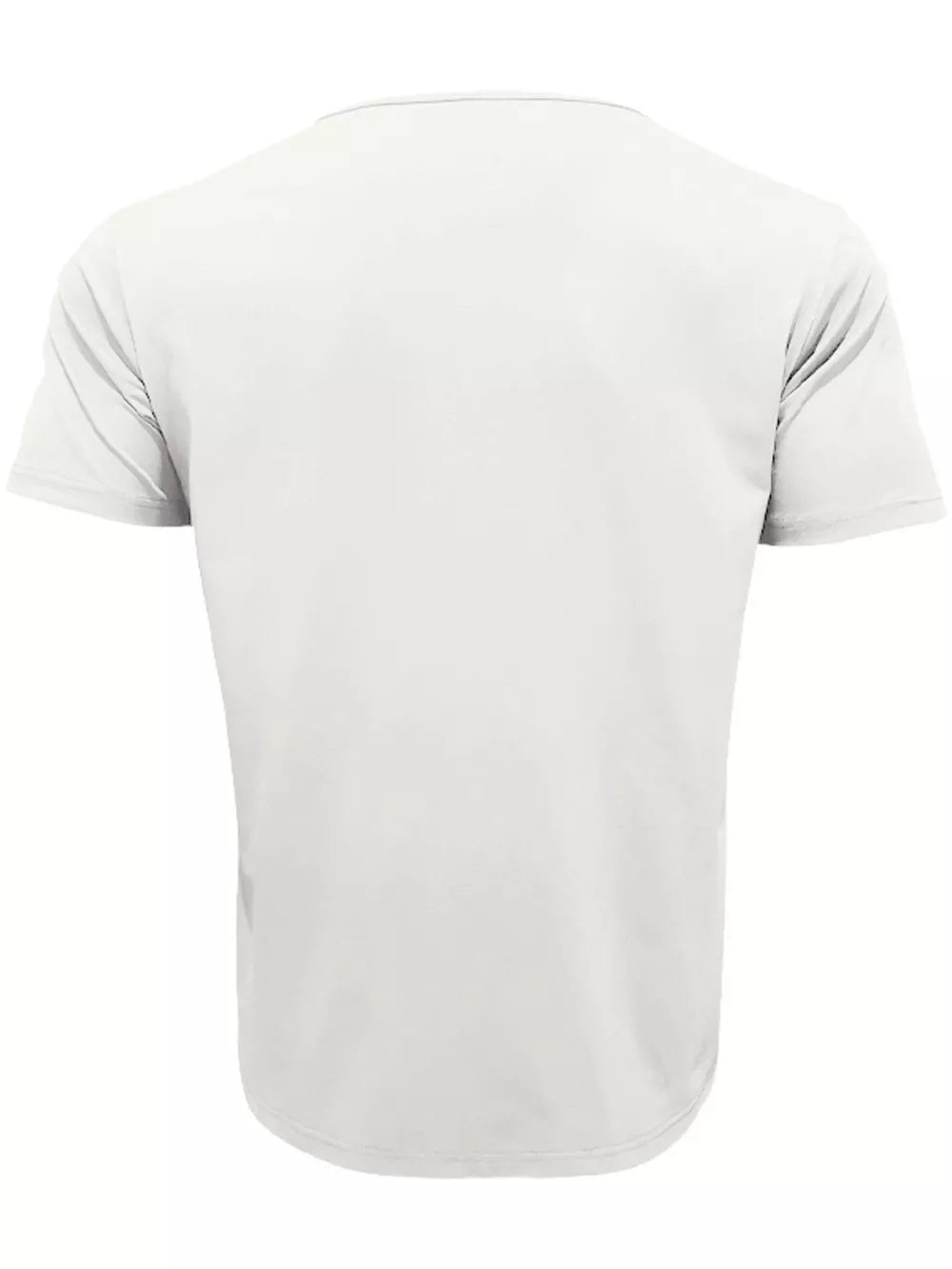 Men's Full Size V-neck Pocket T-shirt in Black, close-up detail
