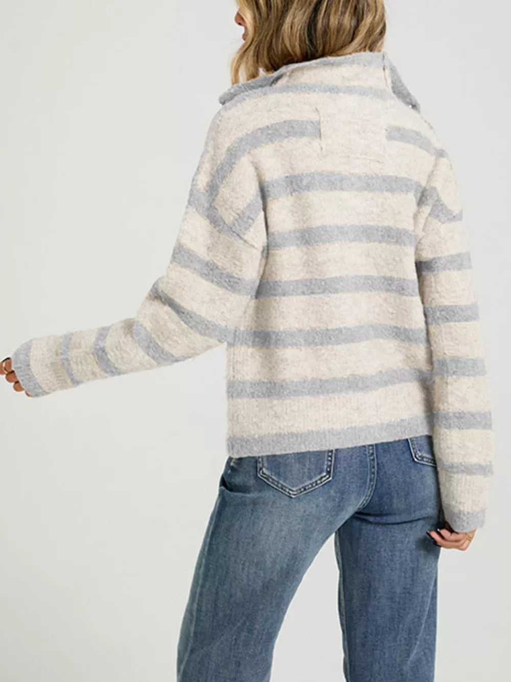 cardigan featuring striped in Red with 55% polyester, 18% polyamide, 12% polyester, 12% wool, 3% spandex Care instructi