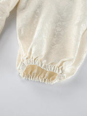 Jacquard Bomber Jacket With Drawstring Waist option 8
