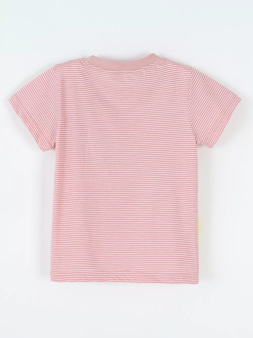 Children's Striped Dinosaur Short Sleeve Tee, back view