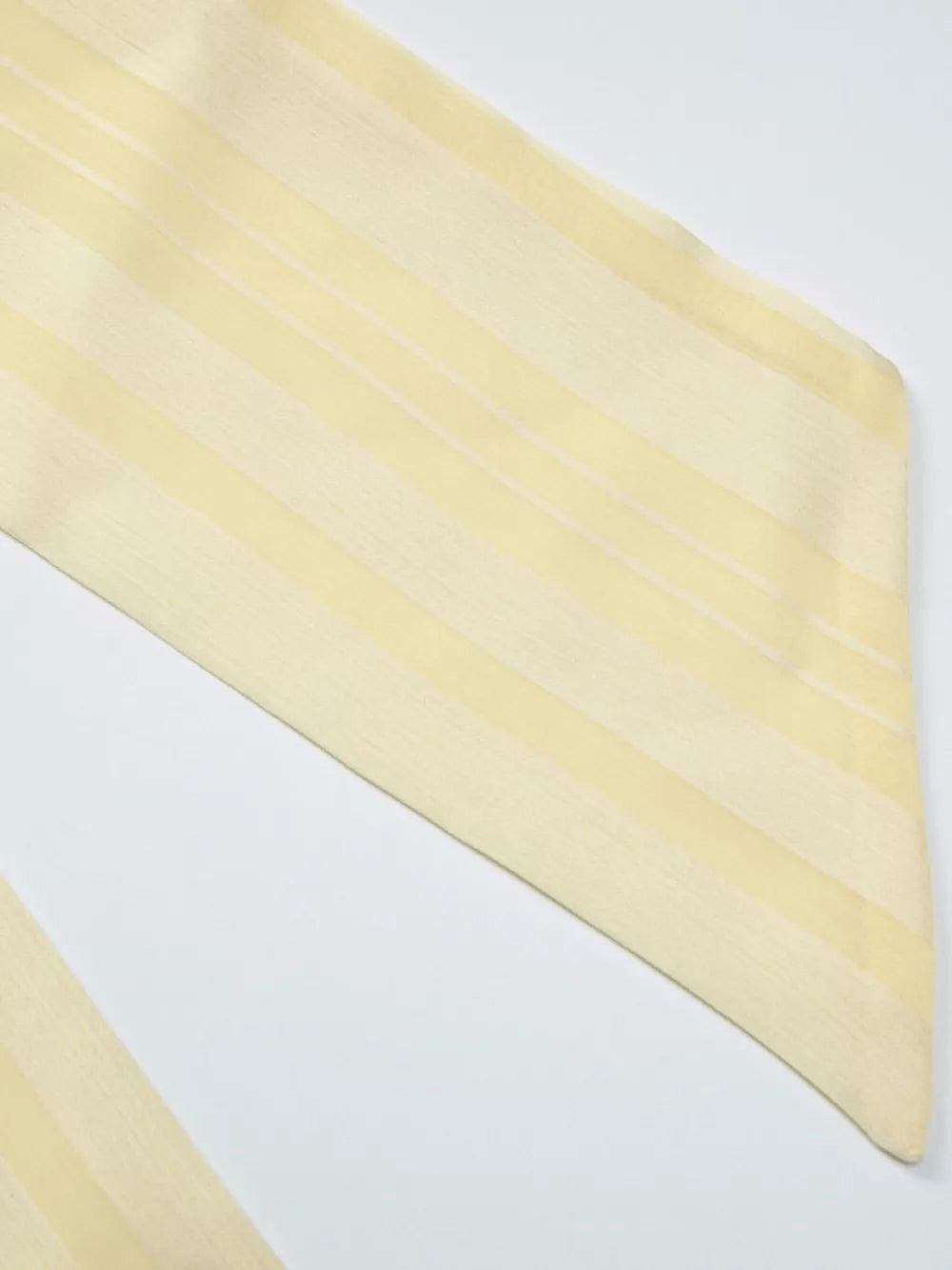 Yellow striped camisole with ruched detail