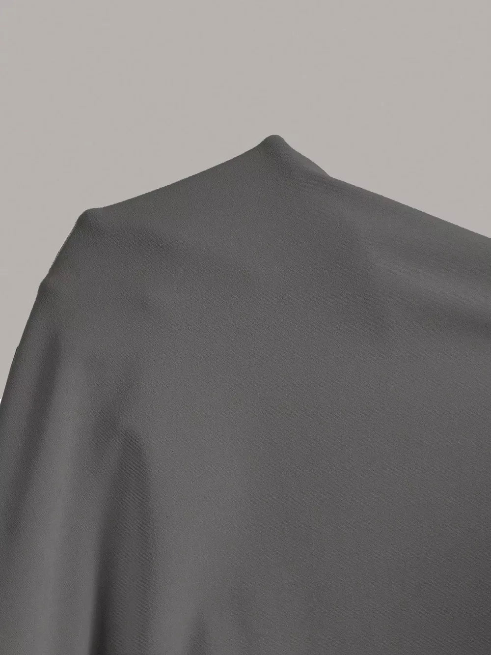 Sleeveless grey midi dress fabric detail