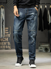 Men's Slim Fit Distressed Jeans, front view