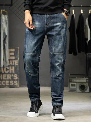 Men's Slim Fit Distressed Jeans, front view