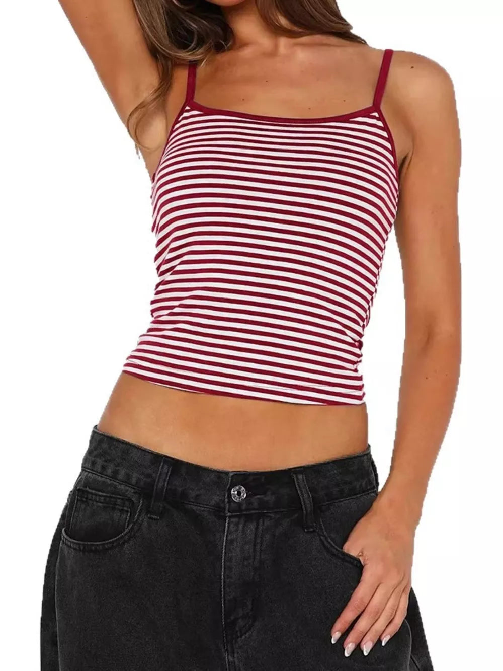 Striped Scoop Neck Cami, alternate angle