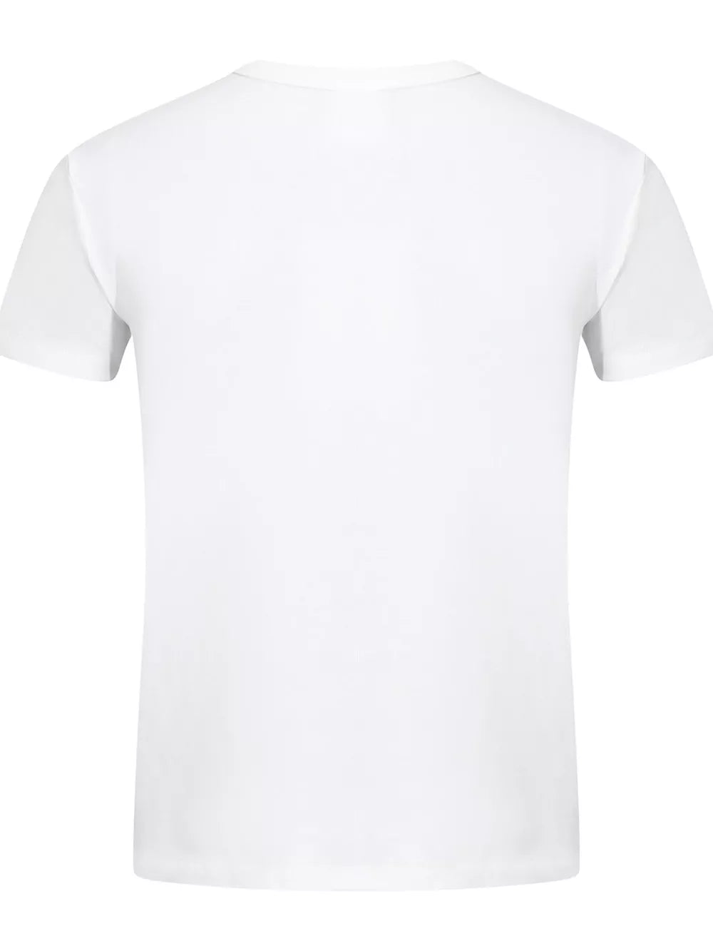 Crew-neck Short-sleeve Top in White, view 13