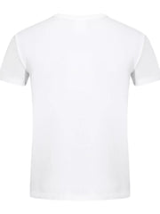 Crew-neck Short-sleeve Top in White, view 13