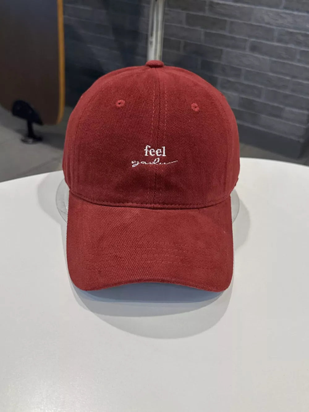 Embroidered Cotton Cap With Classic Design