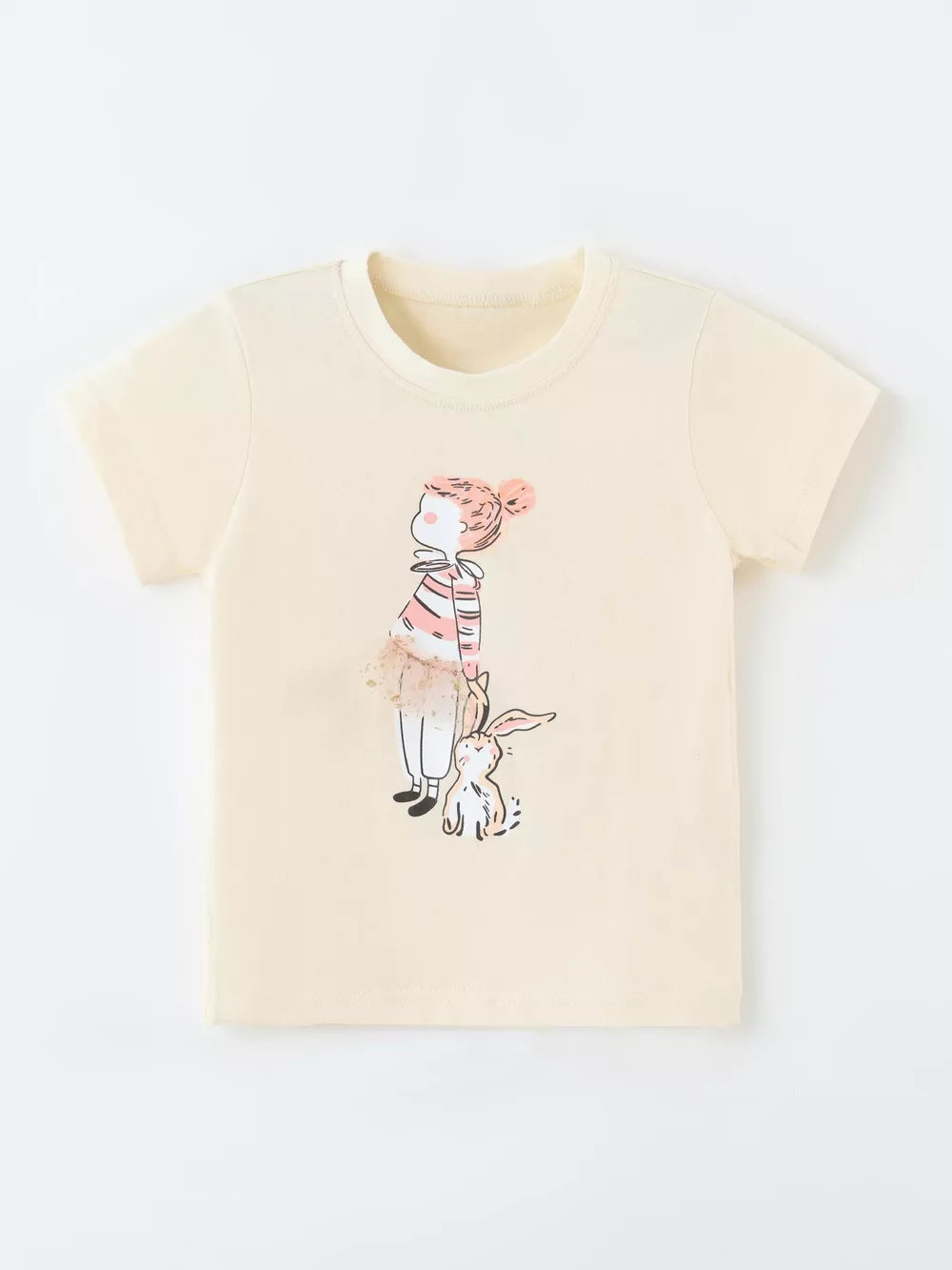 Children S Graphic Round Neck T-shirt, side view