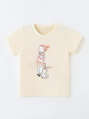 Children S Graphic Round Neck T-shirt, side view