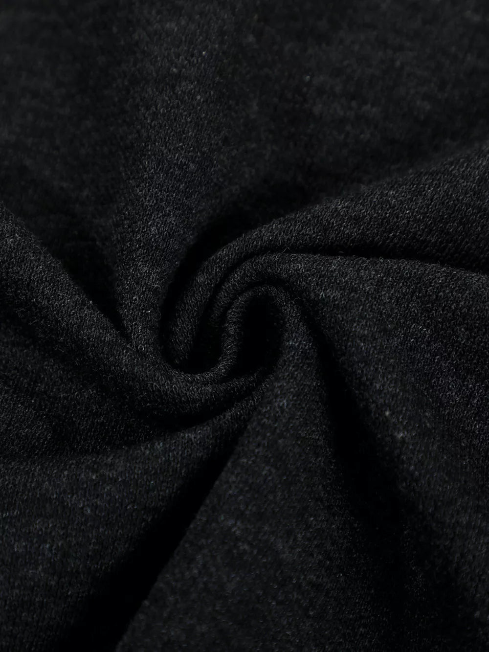 Men's Henley T-shirt With Button Detail in Dark Gray, fabric detail