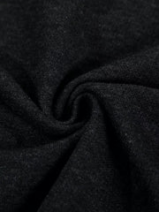Men's Henley T-shirt With Button Detail in Dark Gray, fabric detail