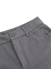 Men's Wide Leg Capris in Black, model styling view
