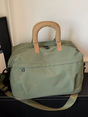 Charming Bow-embroidered Large Travel Bag
