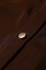 button-up shirt in Dark Brown