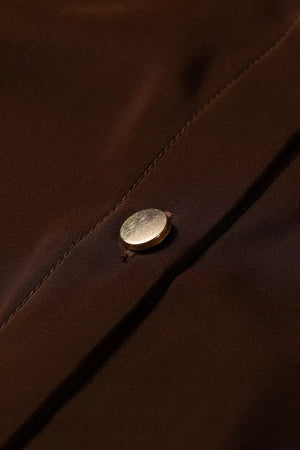 button-up shirt in Dark Brown