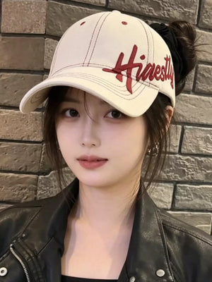 Embroidered Baseball Cap, close-up detail