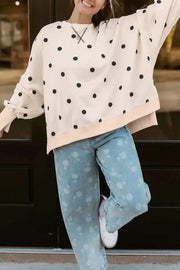 95% polyester, 5% elastane Care instructions: Machine wash cold tunic in Beige with loose silhouette